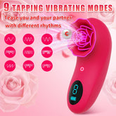 Mini vibrador rosa para mujer con pulsaciones.